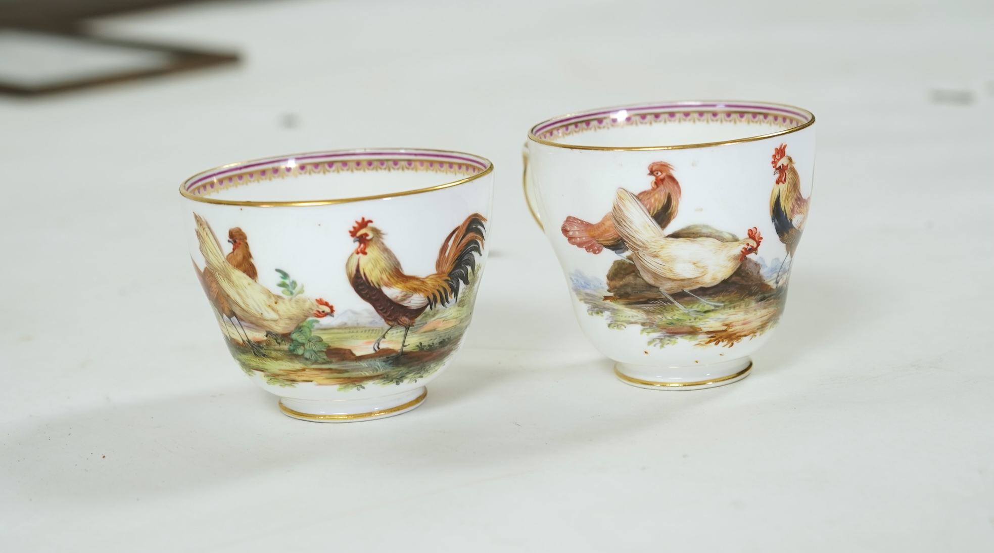 A Coalbrookdale ‘hundred bird’ tea set, mid 19th century, attributed to John Randall
